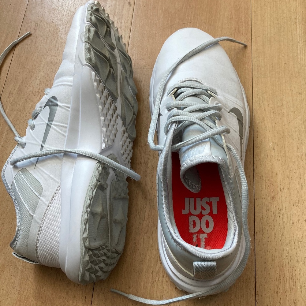 Nike White FI Impact 2 Golf Shoes